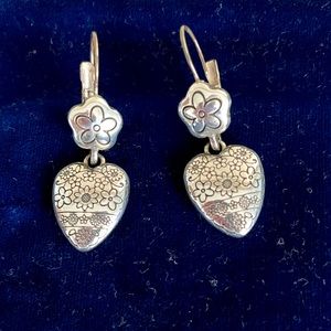 Brighton silver earrings.